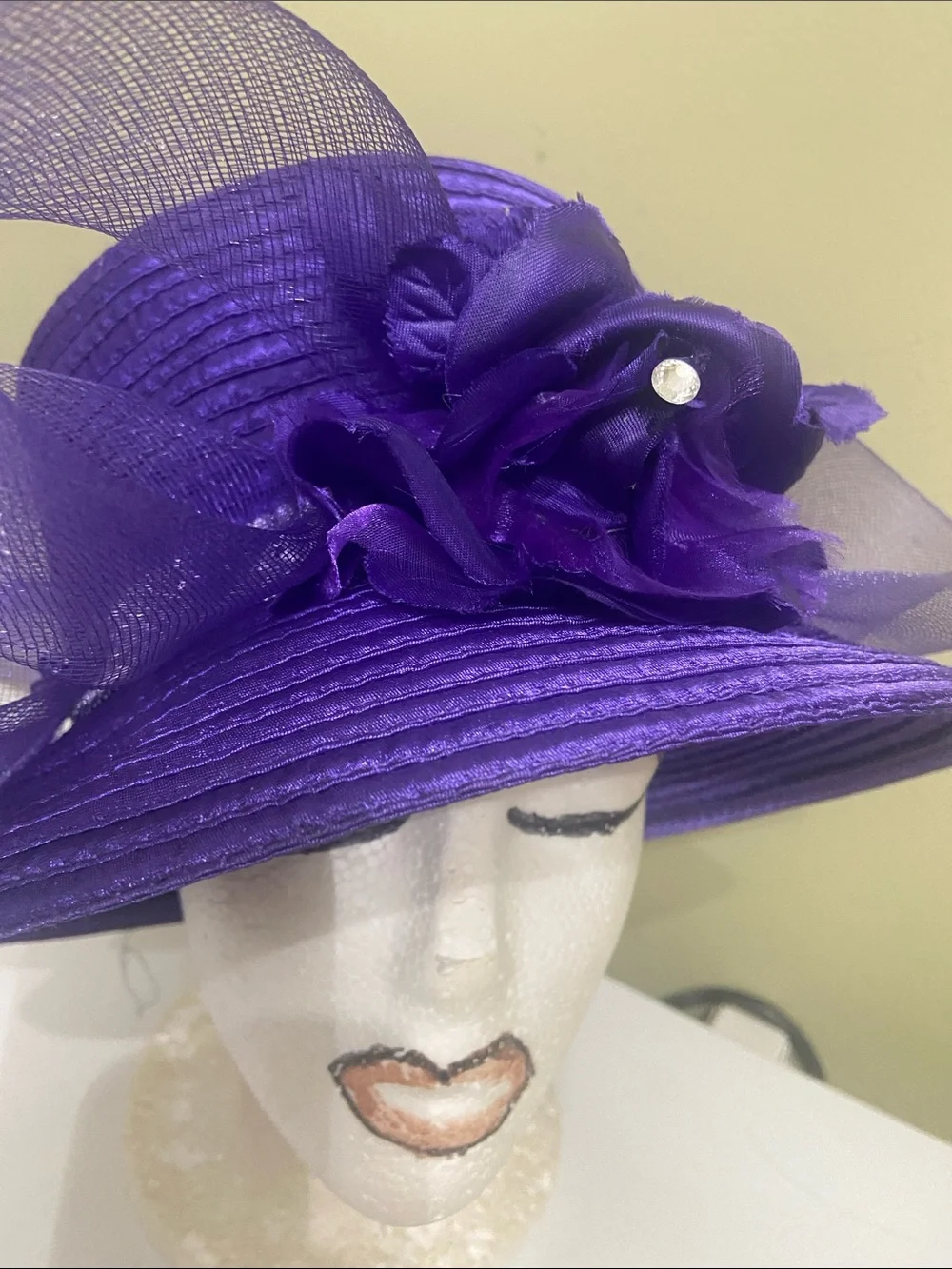 Cute Purple Dress Hat / Church Hat